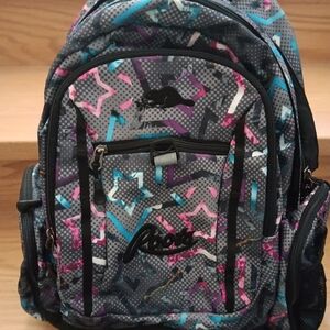 Roots Multicolor Star Pattern Backpack Full Size